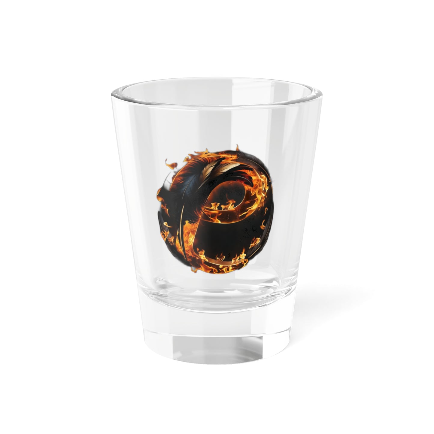 Phlaming P - Shot Glass | 1.5oz Barware for Collectors & Gifts